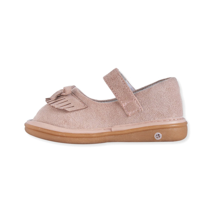 Moccasin Rose Beige Shoe - Wee Squeak