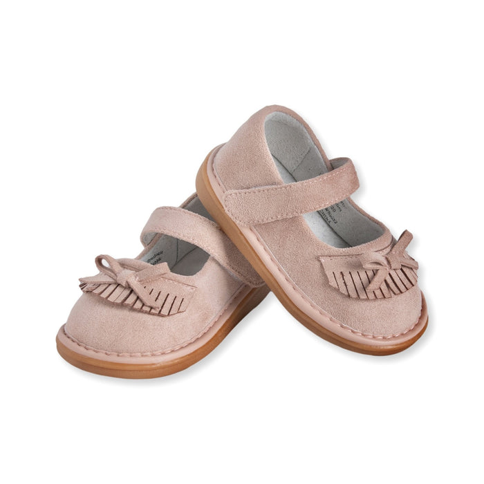 Moccasin Rose Beige Shoe - Wee Squeak
