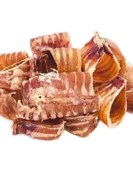 Natural Beef Trachea Dog Treat Bucket