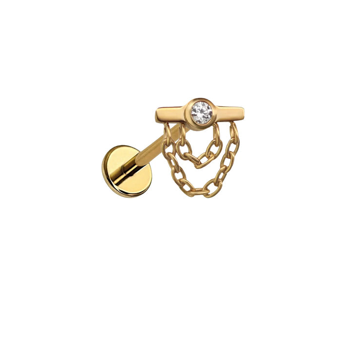 Nebula Bar Flat Back Stud
