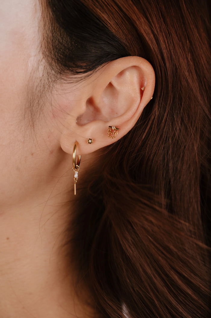 Nebula Bar Flat Back Stud