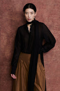 Nicola Scarf Blouse Black