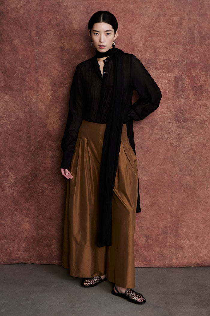 Nicola Scarf Blouse Black