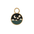 Night Sky Enamel Hoop Charm