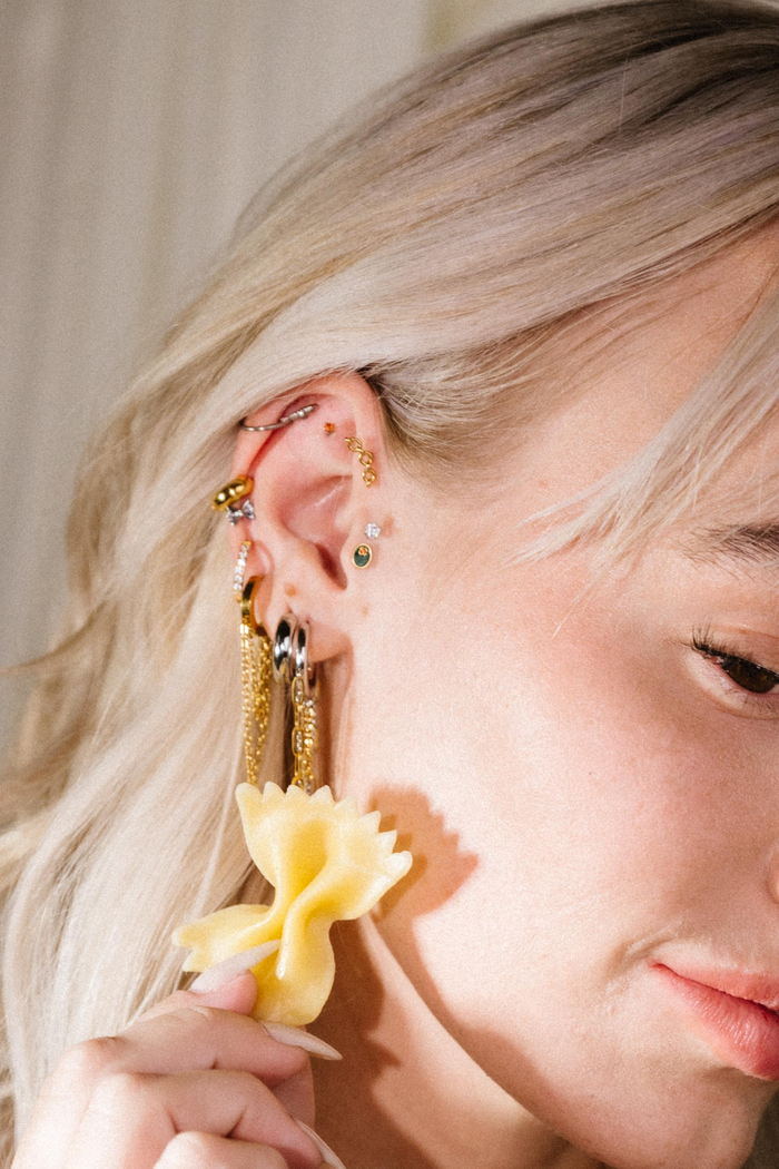 Olive Flat Back Stud