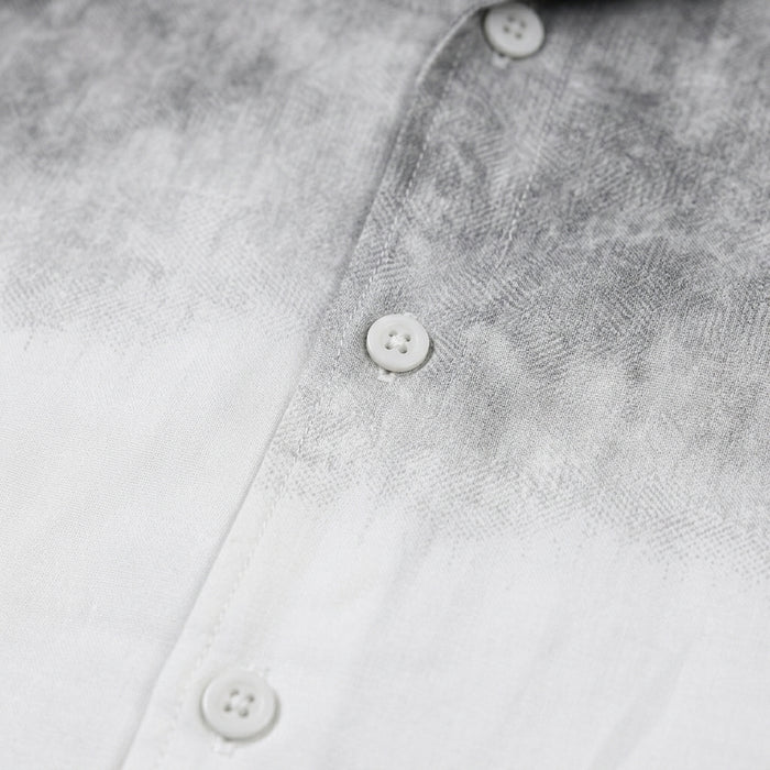 Ombre Short Sleeve Button Front Shirt