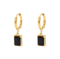 Onyx Hoop Earrings