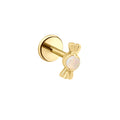 Opal Candy Flat Back Stud