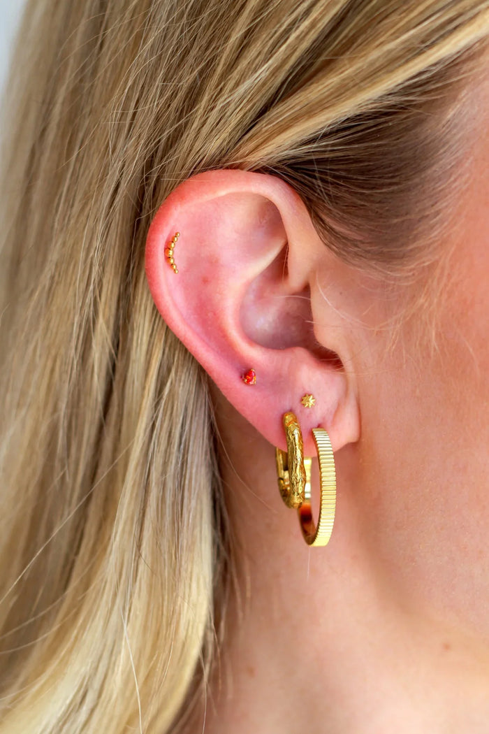 Orange Soda Drop Flat Back Stud