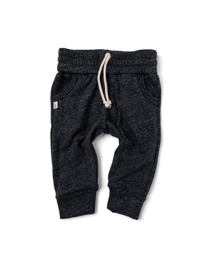 original jogger - granite - fleece terry