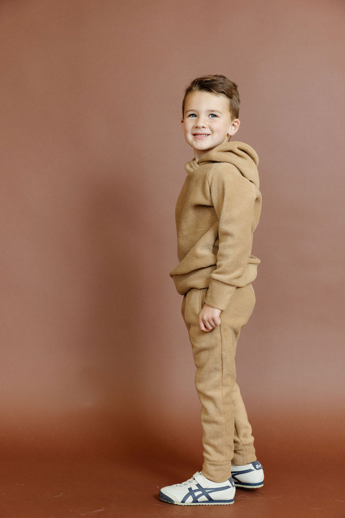 original jogger - khaki - polar fleece