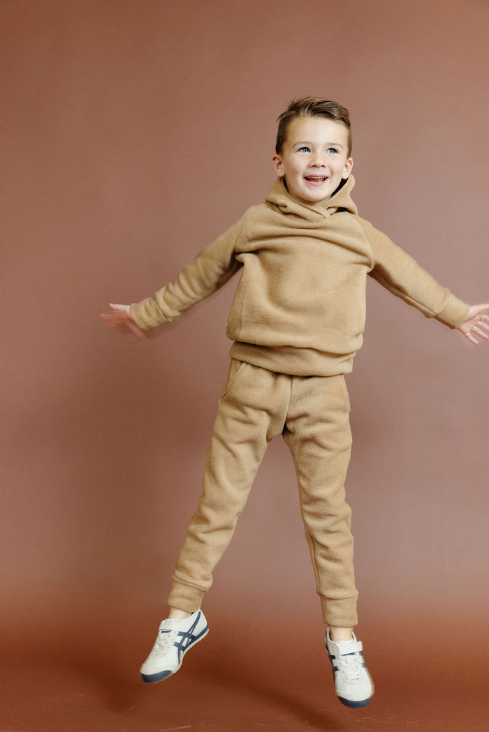 original jogger - khaki - polar fleece