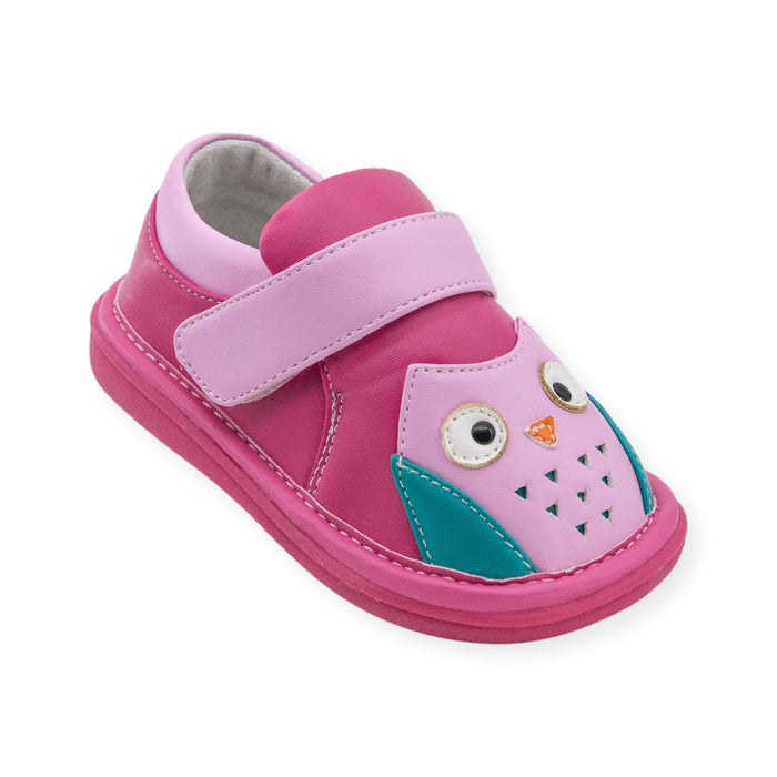 Owl Pink Shoe - Wee Squeak