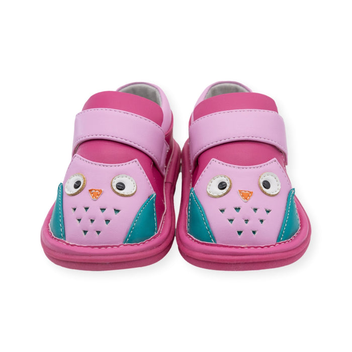 Owl Pink Shoe - Wee Squeak