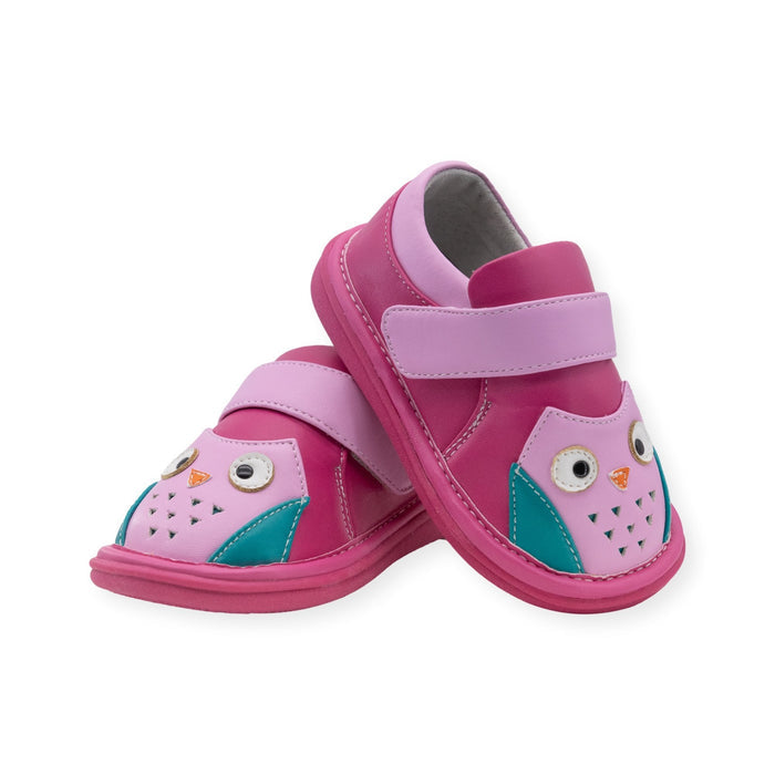 Owl Pink Shoe - Wee Squeak