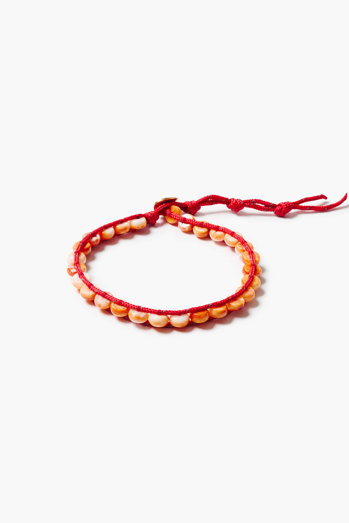 Paracord Wrap Anklet Red