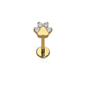 Paw Flat Back Stud
