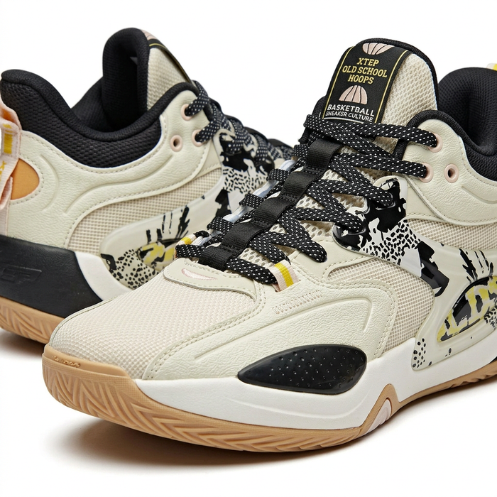 Peak And Basketball Shoes With Graphic Side