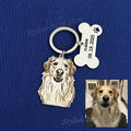 Personalized Pet Portrait Keychain