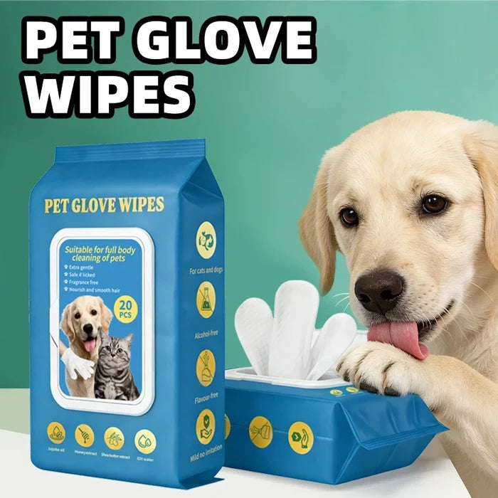 Pet Grooming Wipes Gloves