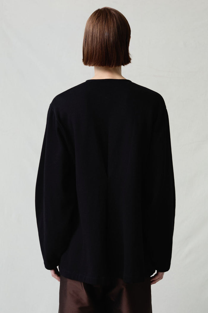 Pinch Waist Cardigan Black
