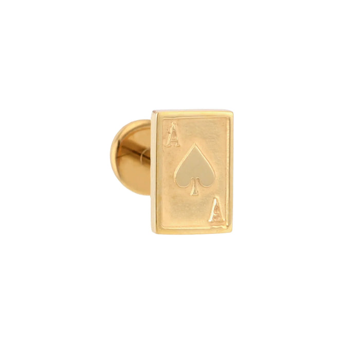 Playing Card Flat Back Stud