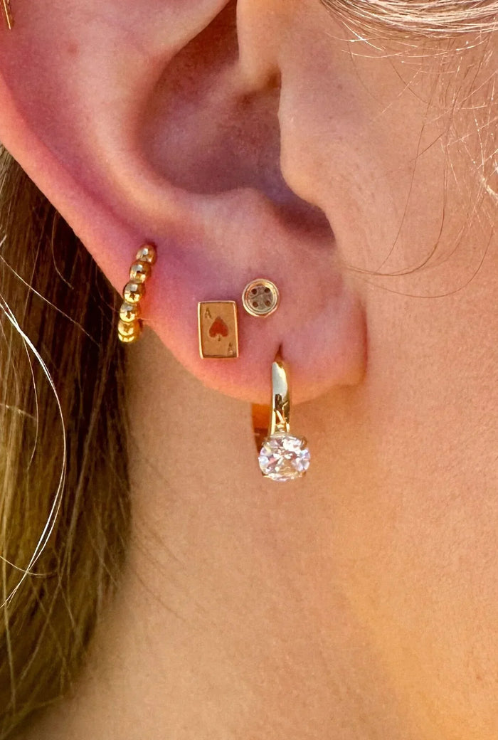 Playing Card Flat Back Stud
