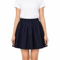 Pleated Elastic Waist Skirt