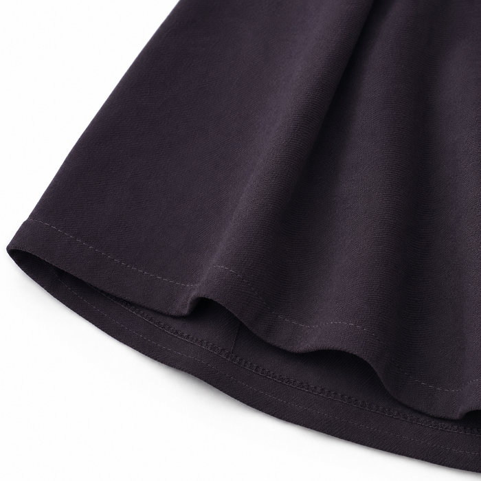 Pleated Elastic Waist Skirt