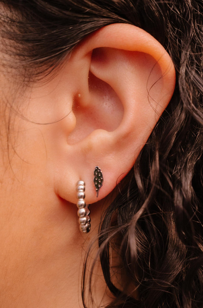 Polka Dot Begonia Flat Back Stud