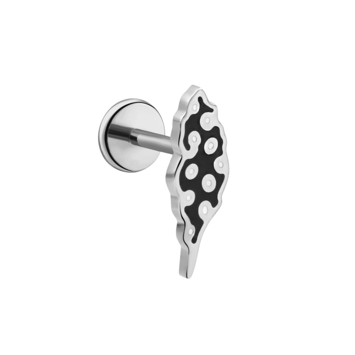 Polka Dot Begonia Flat Back Stud
