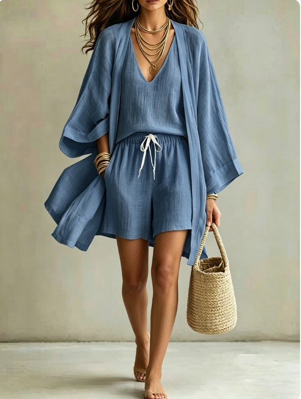 Denim blue shorts / S