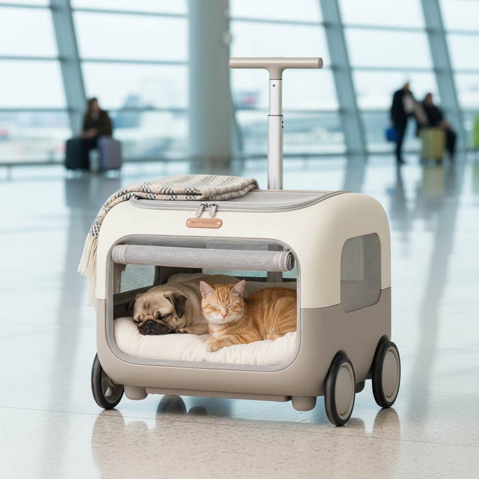 Portable Pet Trolley Carrier
