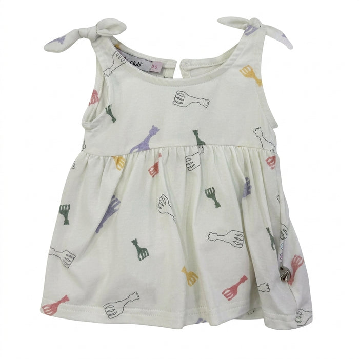 Printed Sleeveless Romper Dress