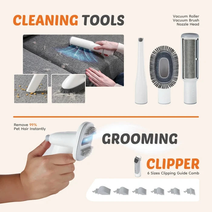 Professional Pet Grooming Vacuum Kit