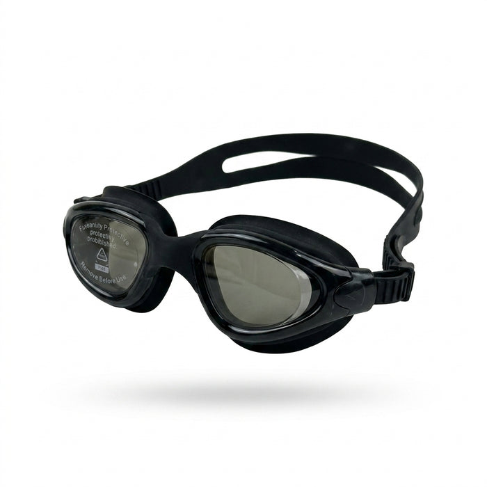Protective Swimming Goggles With Smoke Lenses Free Size