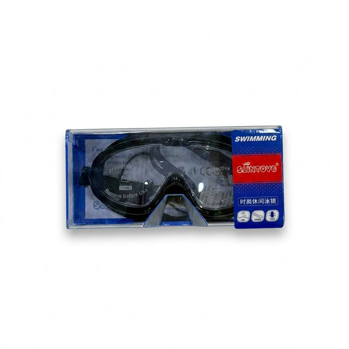 Protective Swimming Goggles With Smoke Lenses Free Size