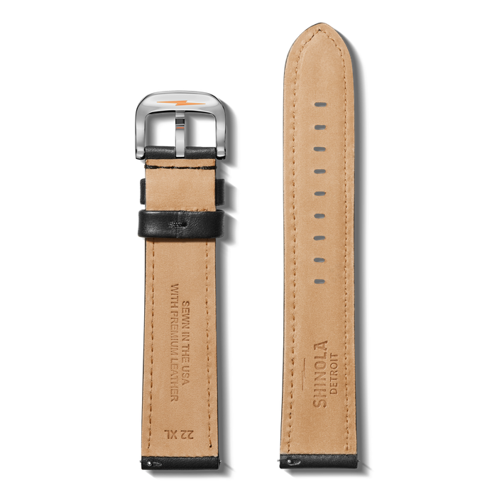 QR Strap: 22/20 XL Aniline, RR Classic, PoSS - Black