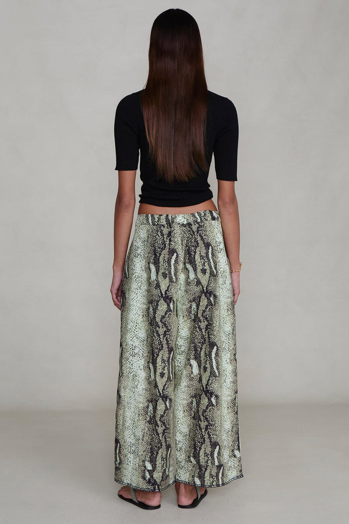 Ramona Poplin Pant Python