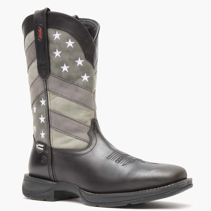 Rebel by Durango® Faded Black Flag Western Boot - main