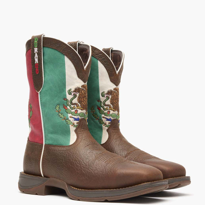 Rebel by Durango® Steel Toe Mexico Flag Western Boot - 12
