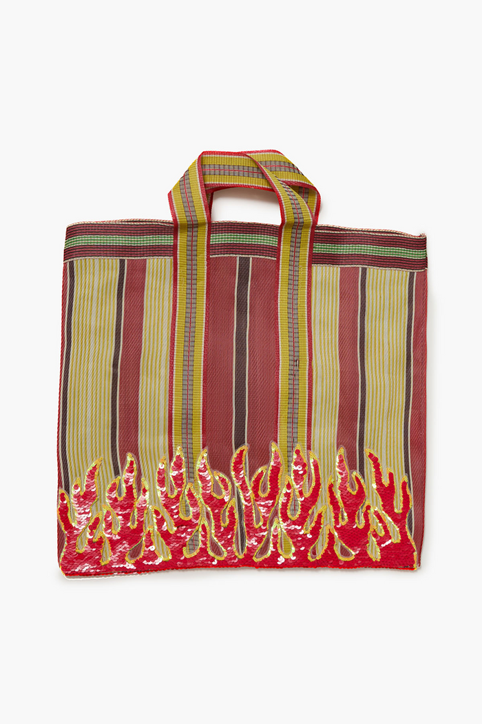 Recycled Market Bag Flame