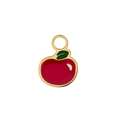 Red Apple Hoop Charm
