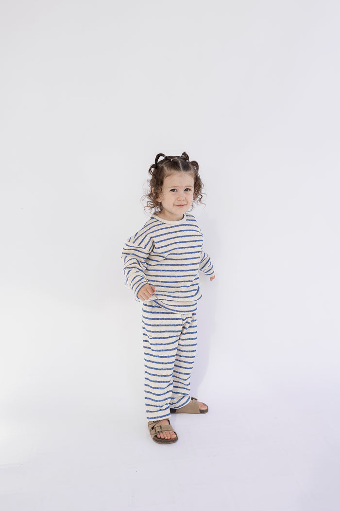 relaxed set - denim stripe
