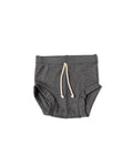 rib knit bloomers - iron gray