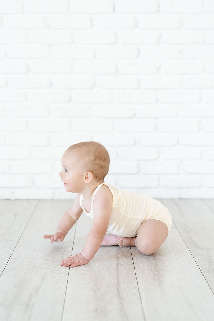 rib knit bloomers - natural