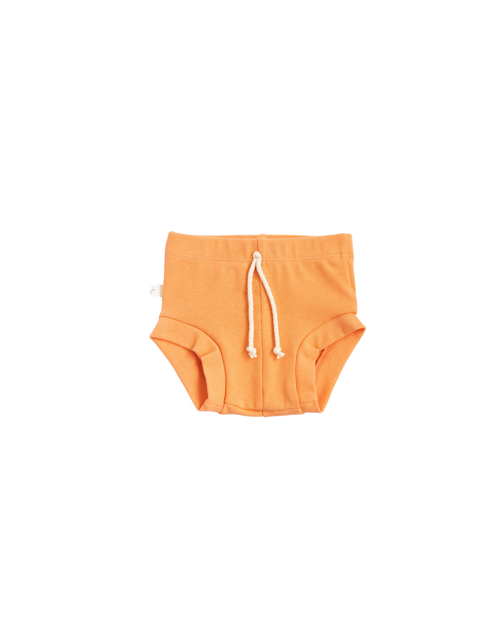 rib knit bloomers CO - creamsicle