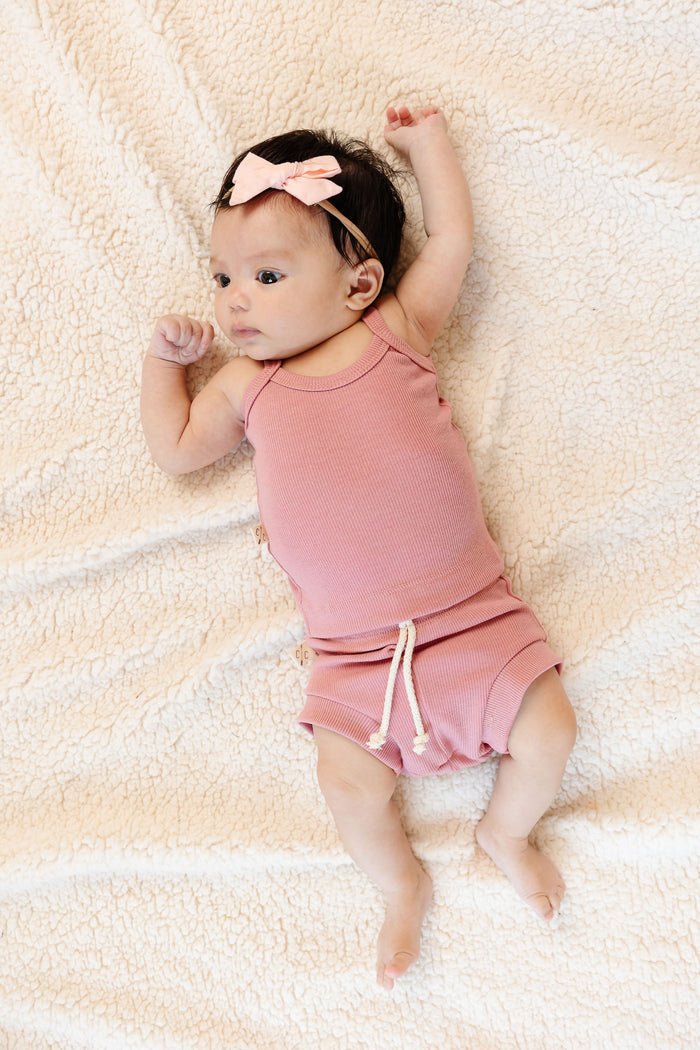 rib knit bloomers CO - crepe