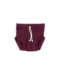 rib knit bloomers CO - eggplant