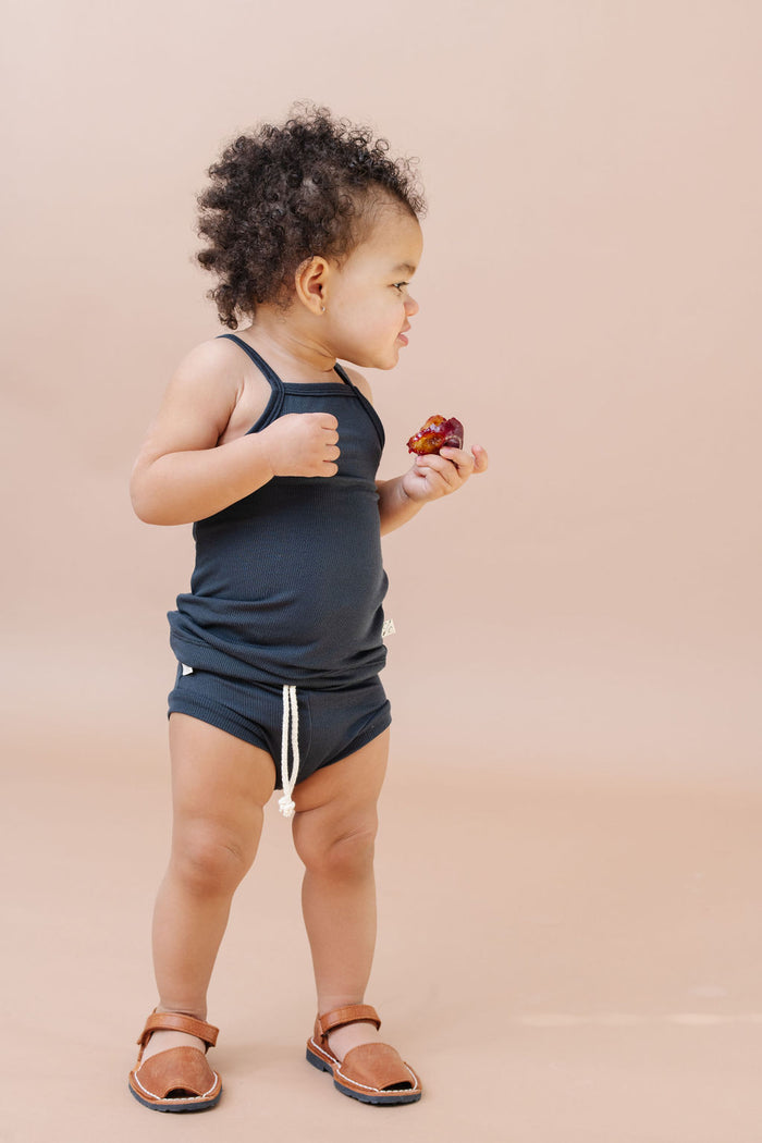 rib knit bloomers CO - midnight